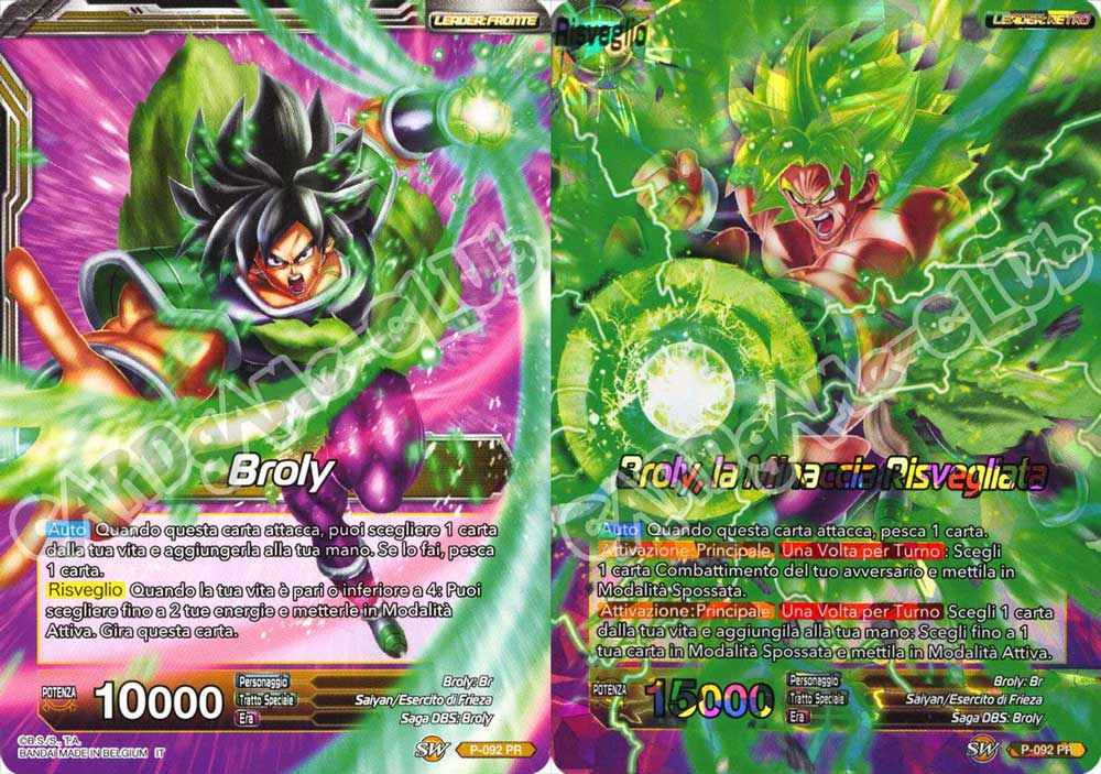 P-092 Broly, la Minaccia Risvegliata promo foil (IT) -NEAR MINT-