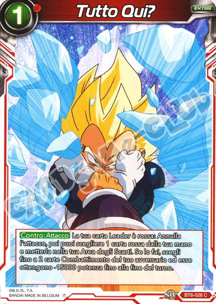 BT6-026 Tutto Qui? comune normale (IT) -NEAR MINT-