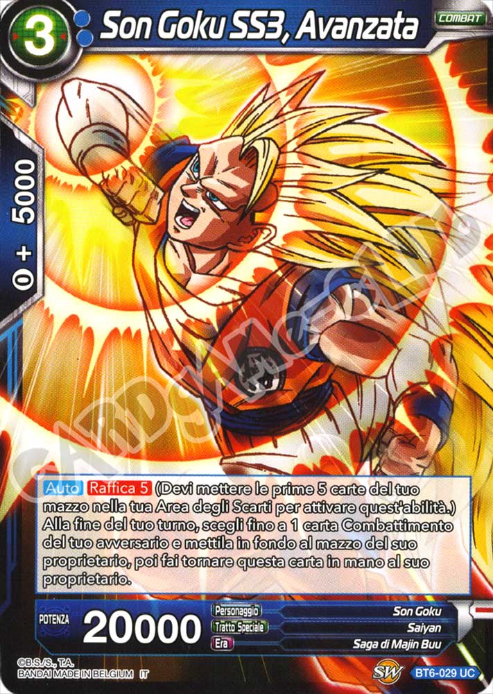 BT6-029 Son Goku SS3, Avanzata non comune normale (IT) -NEAR MINT-