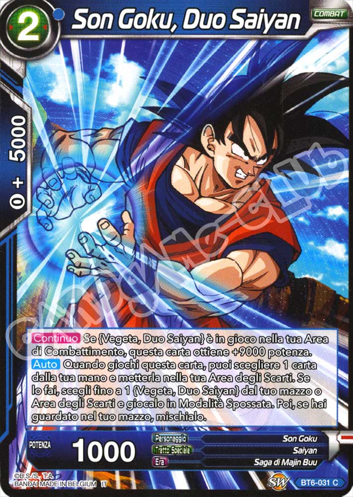 BT6-031 Son Goku, Duo Saiyan comune normale (IT) -NEAR MINT-