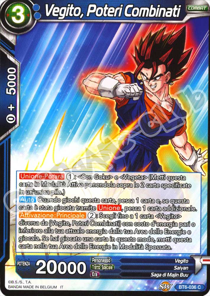 BT6-036 Vegito, Poteri Combinati comune normale (IT) -NEAR MINT-
