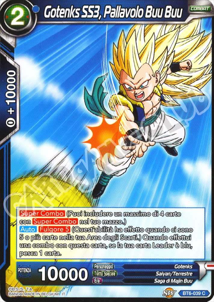 BT6-039 Gotenks SS3, Pallavolo Buu Buu comune normale (IT) -NEAR MINT-