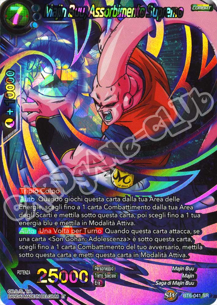 BT6-041 Majin Buu, Assorbimento Supremo super rara foil (IT) -NEAR MINT-