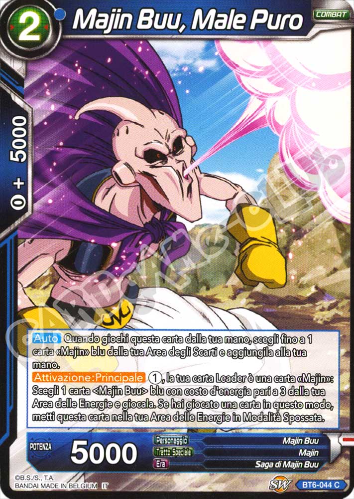 BT6-044 Majin Buu, Male Puro comune normale (IT) -NEAR MINT-