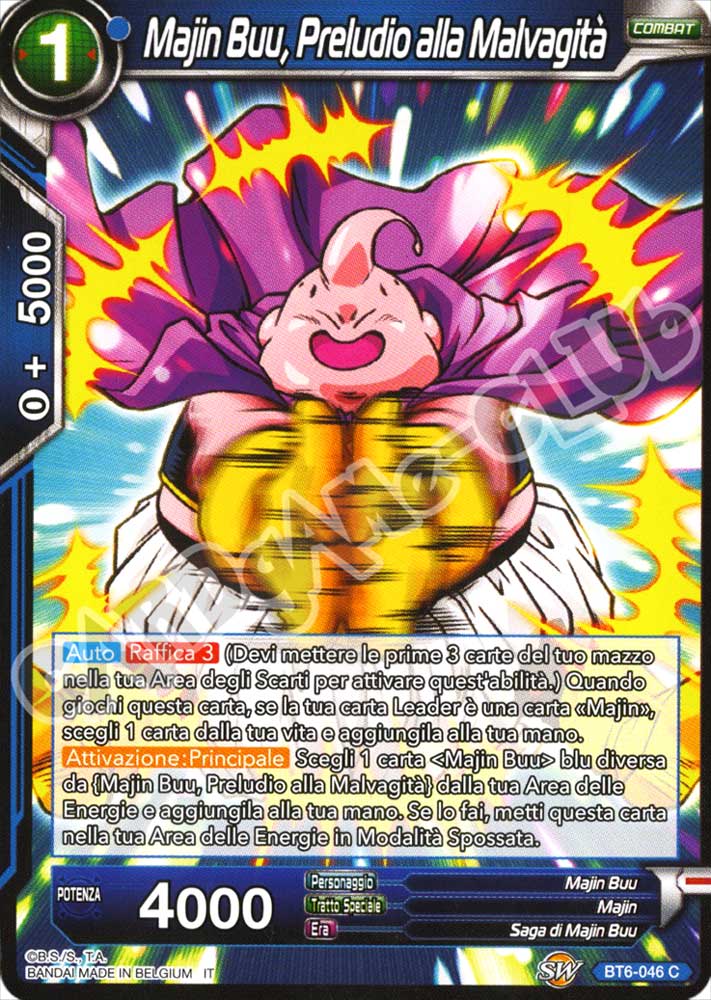 BT6-046 Majin Buu, Preludio alla Malvagita' comune normale (IT) -NEAR MINT-