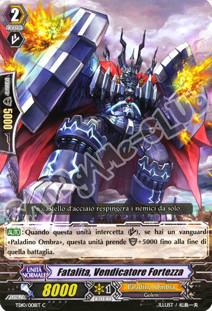 TD10-IT008 Fatalita, Vendicatore Fortezza comune normale (IT) -NEAR MINT-