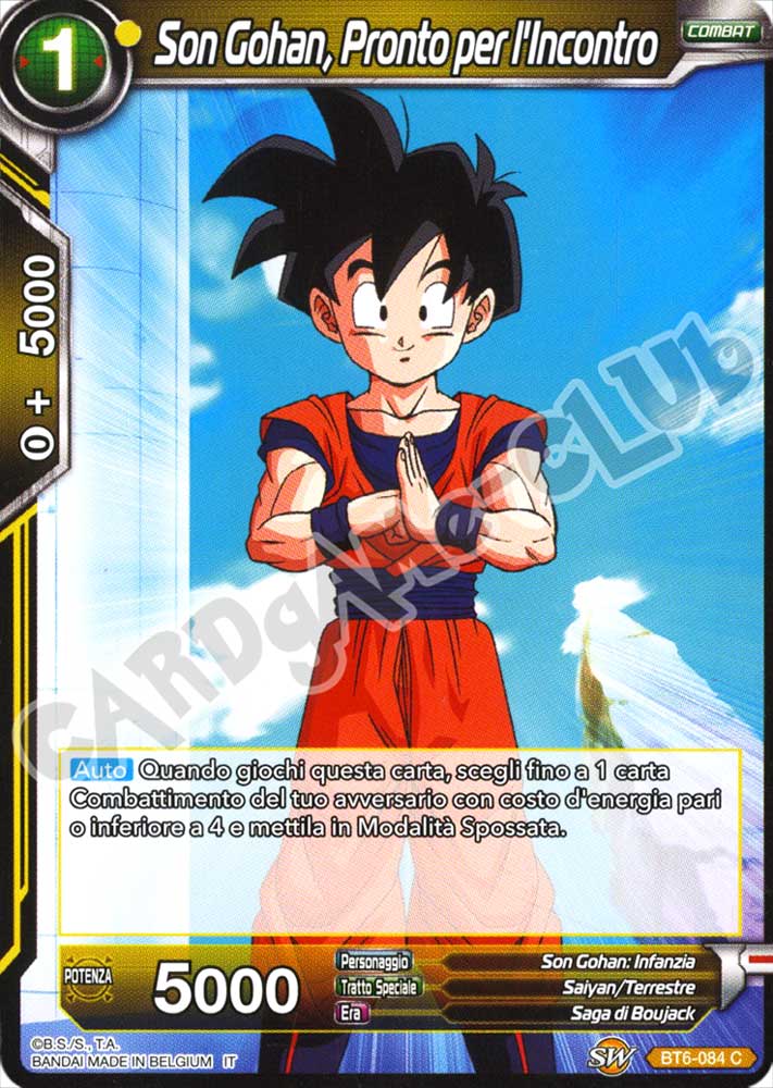 BT6-084 Son Gohan, Pronto per l'Incontro comune normale (IT) -NEAR MINT-