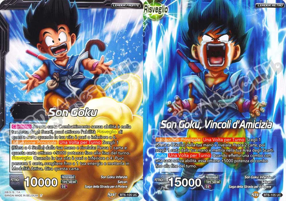 BT6-105 Son Goku // Son Goku, Vincoli d'Amicizia non comune normale/normale (IT) -NEAR MINT-