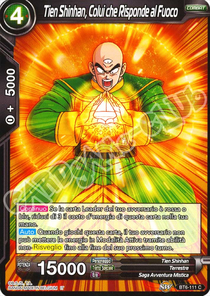 BT6-111 Tien Shinhan, Colui che Risponde al Fuoco comune normale (IT) -NEAR MINT-