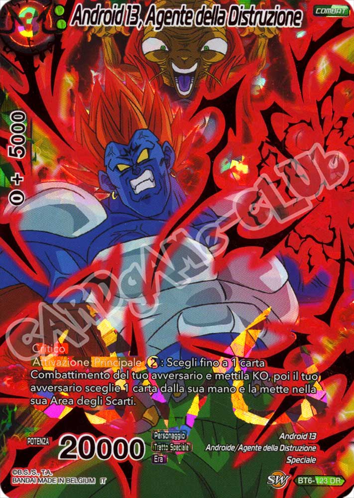 BT6-123 Android 13, Agente della Distruzione rara distruzione foil (IT) -NEAR MINT-
