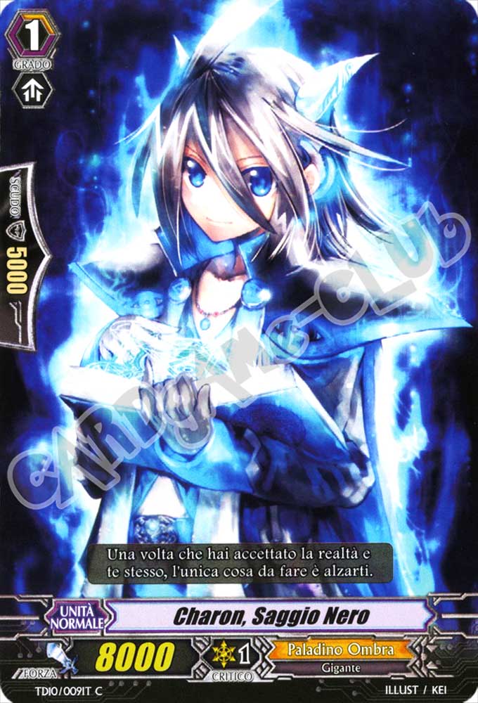TD10-IT009 Charon, Saggio Nero comune normale (IT) -NEAR MINT-