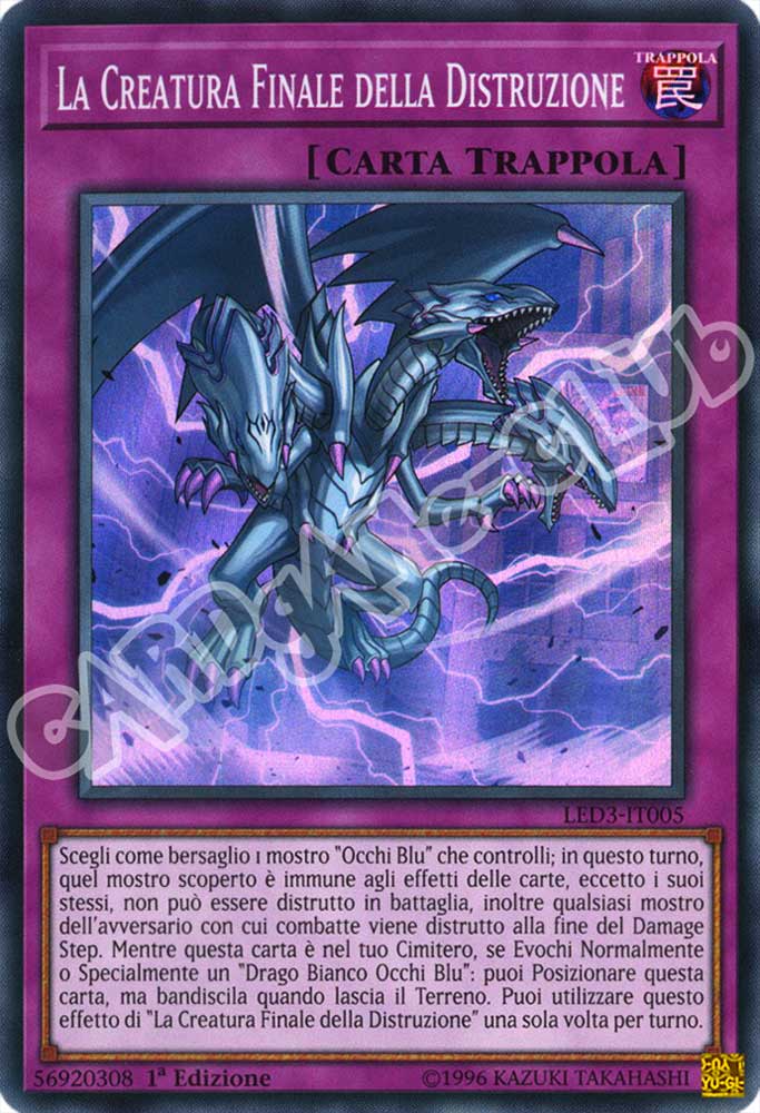 LED3-IT005 La Creatura Finale della Distruzione super rara 1a Edizione (IT) -NEAR MINT-