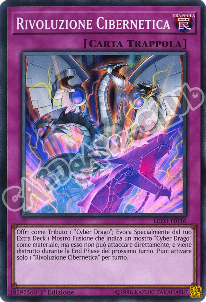 LED3-IT016 Rivoluzione Cybernetica super rara 1a Edizione (IT) -NEAR MINT-