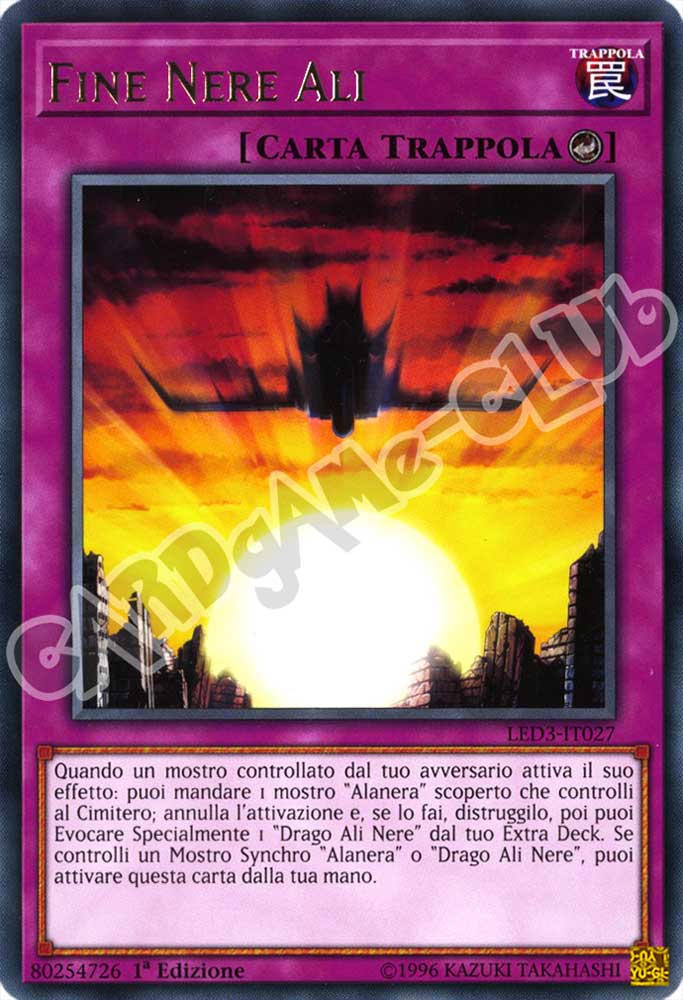 LED3-IT027 Fine Nere Ali rara 1a Edizione (IT) -NEAR MINT-