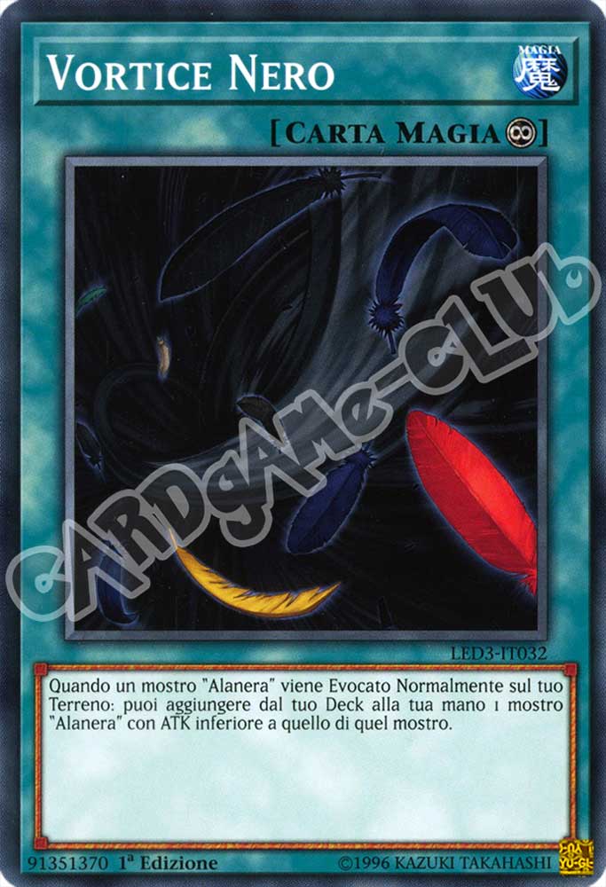LED3-IT032 Vortice Nero comune 1a Edizione (IT) -NEAR MINT-