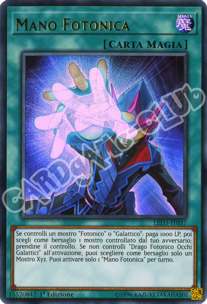 LED3-IT037 Mano Fotonica ultra rara 1a Edizione (IT) -NEAR MINT-