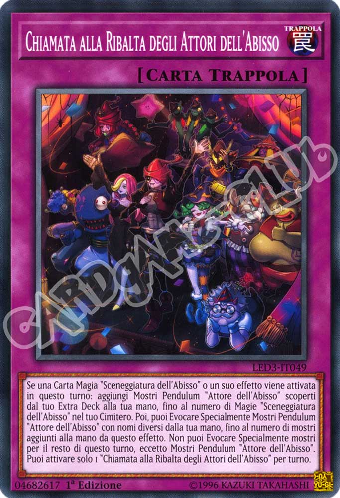 LED3-IT049 Chiamata alla Ribalta degli Attori dell'Abisso comune 1a Edizione (IT) -NEAR MINT-