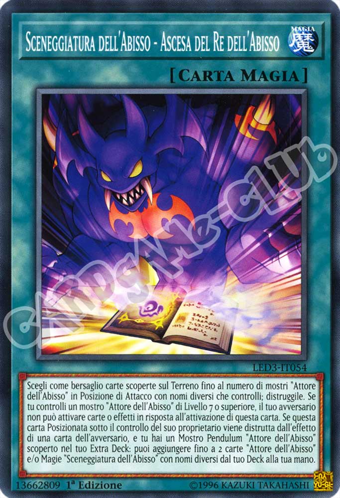 LED3-IT054 Sceneggiatura dell'Abisso - Ascesa del Re dell'Abisso comune 1a Edizione (IT) -NEAR MINT-
