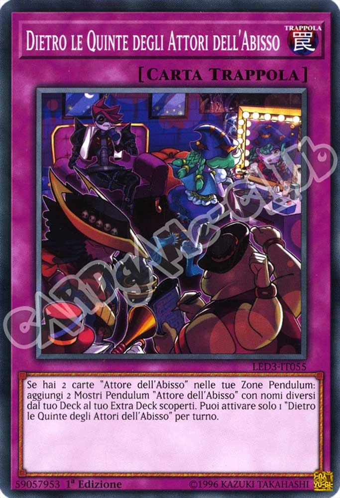 LED3-IT055 Dietro le Quinte degli Attori dell'Abisso comune 1a Edizione (IT) -NEAR MINT-