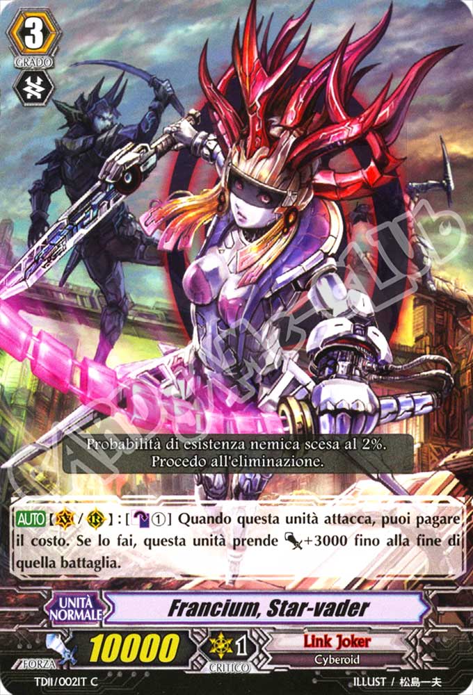 TD11-IT002 Francium, Star-vader comune normale (IT) -NEAR MINT-