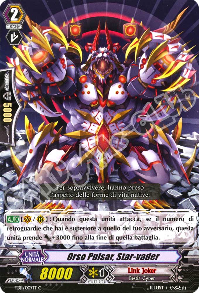 TD11-IT007 Orso Pulsar, Star-vader comune normale (IT) -NEAR MINT-