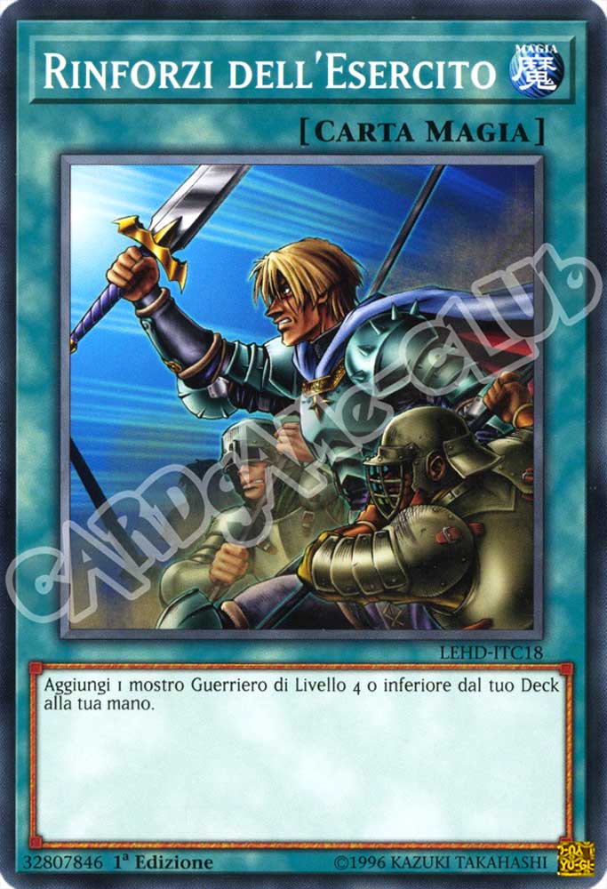 LEHD-ITC18 Rinforzi dell'Esercito comune 1a Edizione (IT) -NEAR MINT-