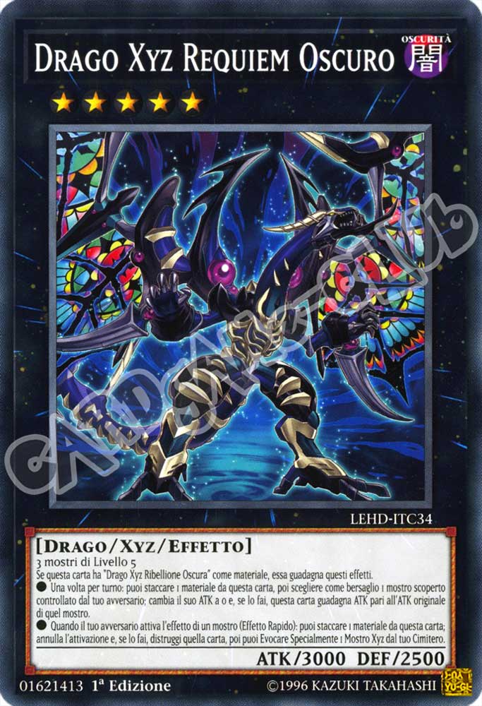 LEHD-ITC34 Drago Xyz Requiem Oscuro comune 1a Edizione (IT) -GOOD-