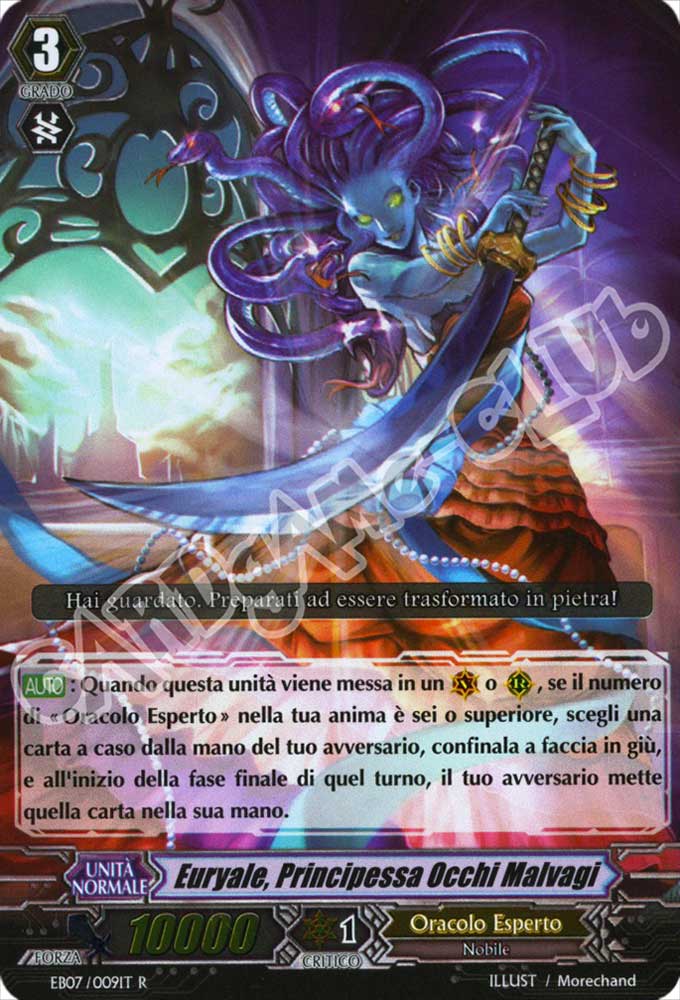 EB07-IT009 Euryale, Principessa Occhi Malvagi rara foil (IT) -NEAR MINT-