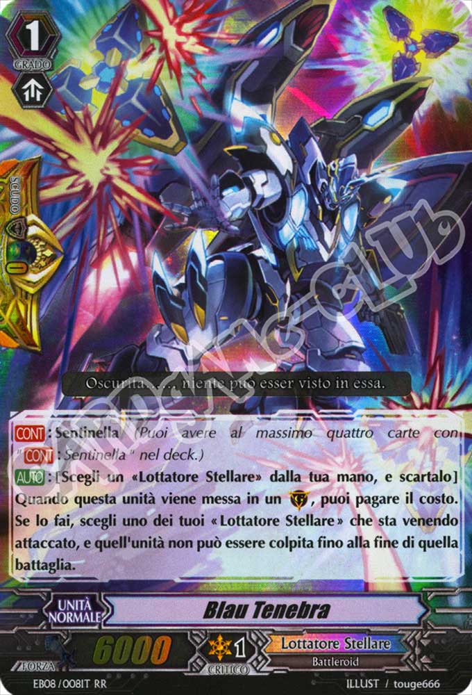 EB08-IT008 Blau Tenebra doppia rara foil (IT) -NEAR MINT-