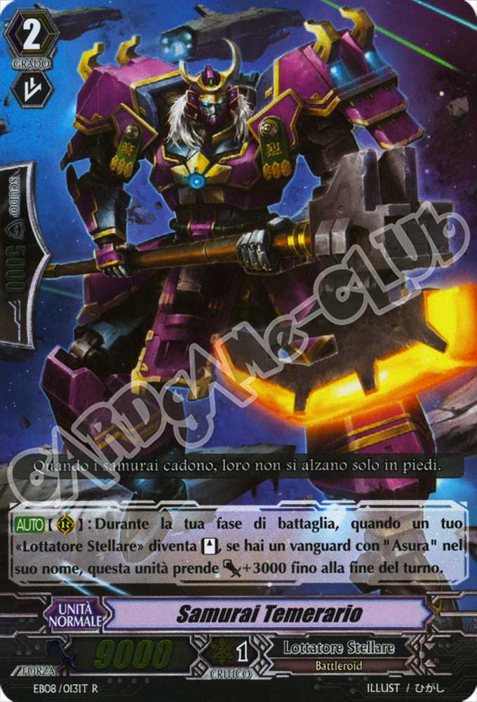 EB08-IT013 Samurai Temerario rara foil (IT) -NEAR MINT-