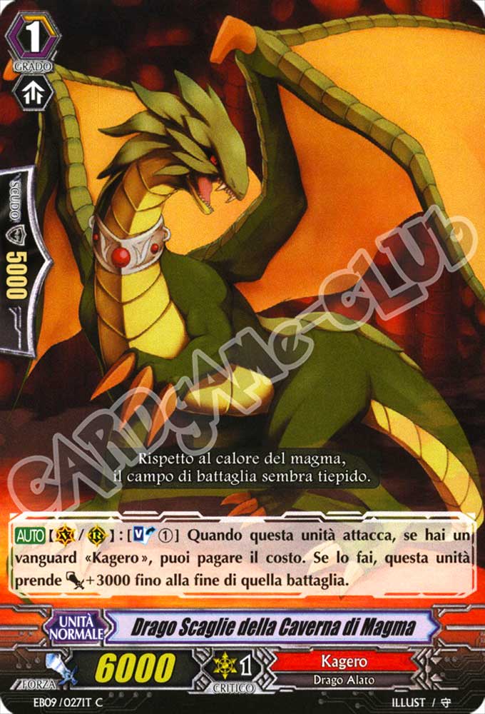 EB09-IT027 Drago Scaglie della Caverna di Magma comune normale (IT) -NEAR MINT-