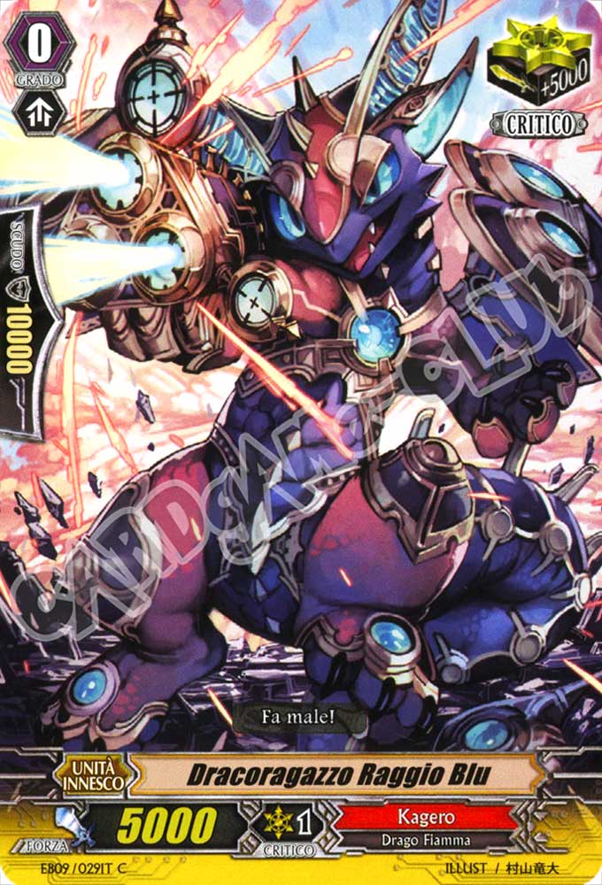 EB09-IT029 Dracoragazzo Raggio Blu comune normale (IT) -NEAR MINT-