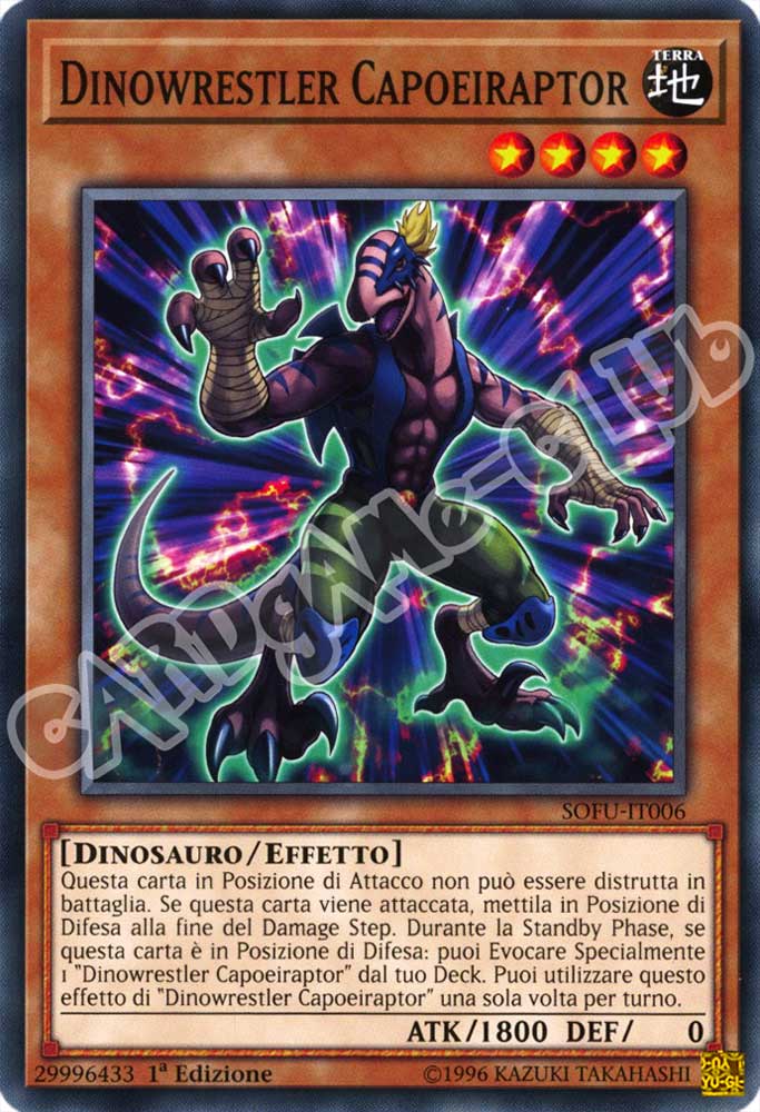 SOFU-IT006 Dinowrestler Capoeiraptor comune 1a Edizione (IT) -NEAR MINT-