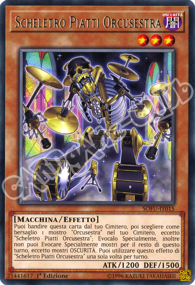 SOFU-IT015 Scheletro Piatti Orcusestra rara 1a Edizione (IT) -NEAR MINT-