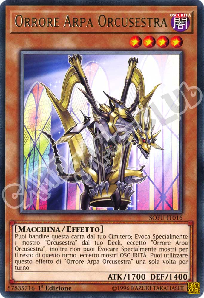 SOFU-IT016 Orrore Arpa Orcusestra rara 1a Edizione (IT) -NEAR MINT-