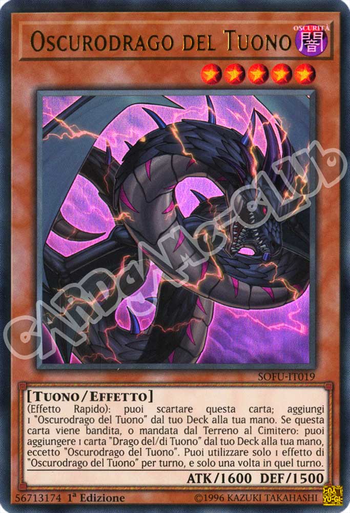 SOFU-IT019 Oscurodrago del Tuono ultra rara 1a Edizione (IT) -NEAR MINT-