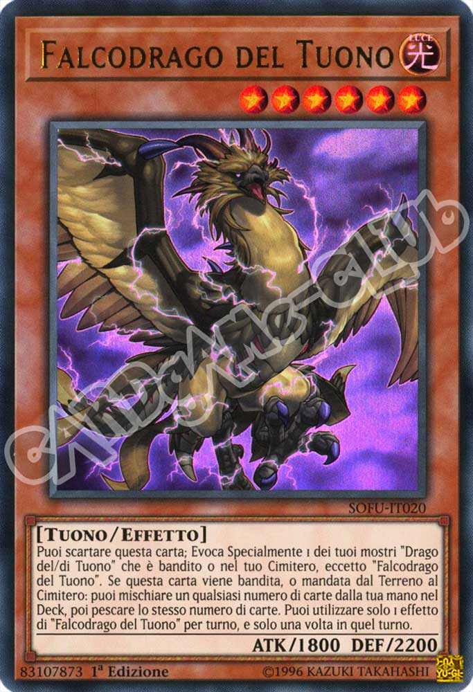SOFU-IT020 Falcodrago del Tuono ultra rara 1a Edizione (IT) -NEAR MINT-