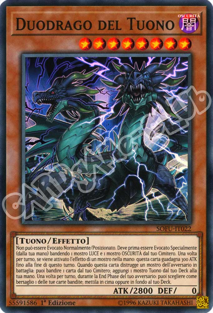 SOFU-IT022 Duodrago del Tuono super rara 1a Edizione (IT) -NEAR MINT-