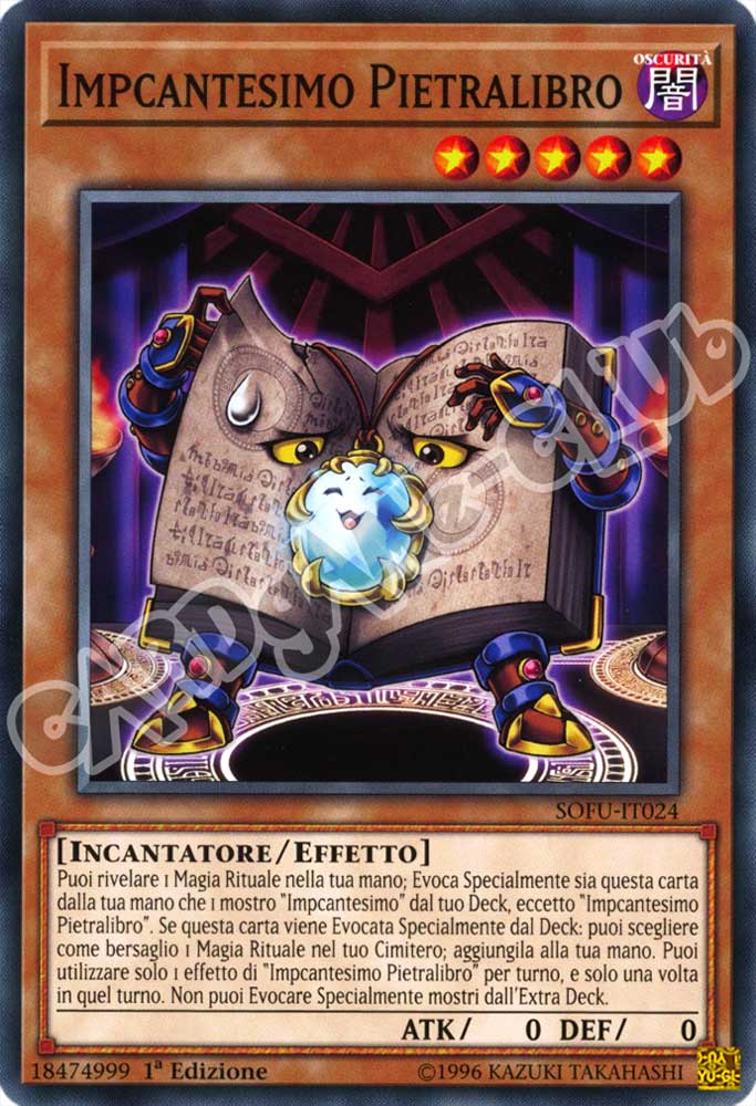 SOFU-IT024 Impcantesimo Pietralibro comune 1a Edizione (IT) -NEAR MINT-