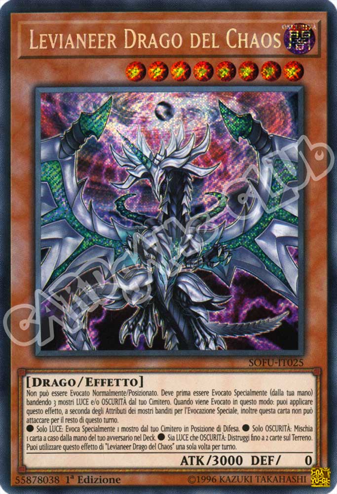 SOFU-IT025 Levianeer Drago del Chaos rara segreta 1a Edizione (IT) -NEAR MINT-