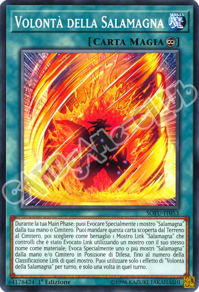 SOFU-IT053 Volonta' della Salamagna comune 1a Edizione (IT) -NEAR MINT-