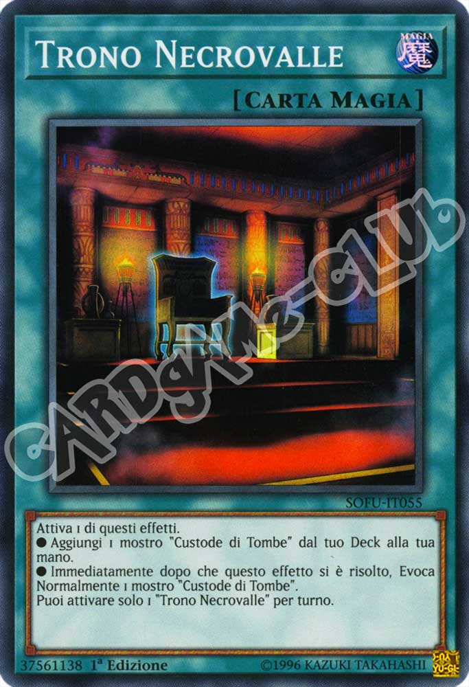 SOFU-IT055 Trono Necrovalle super rara 1a Edizione (IT) -NEAR MINT-