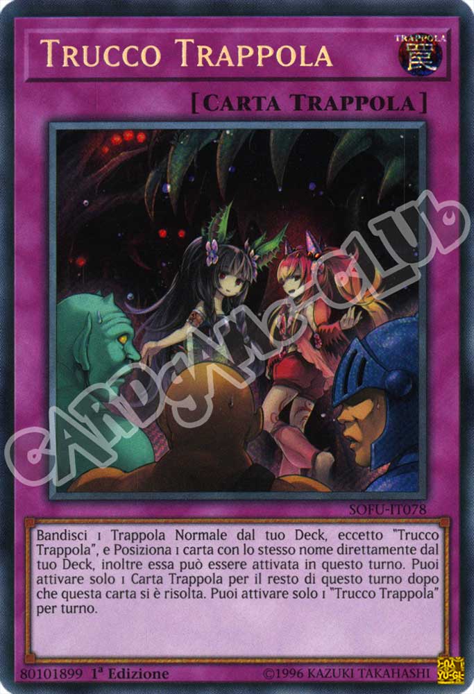 SOFU-IT078 Trucco Trappola rara segreta 1a Edizione (IT) -NEAR MINT-