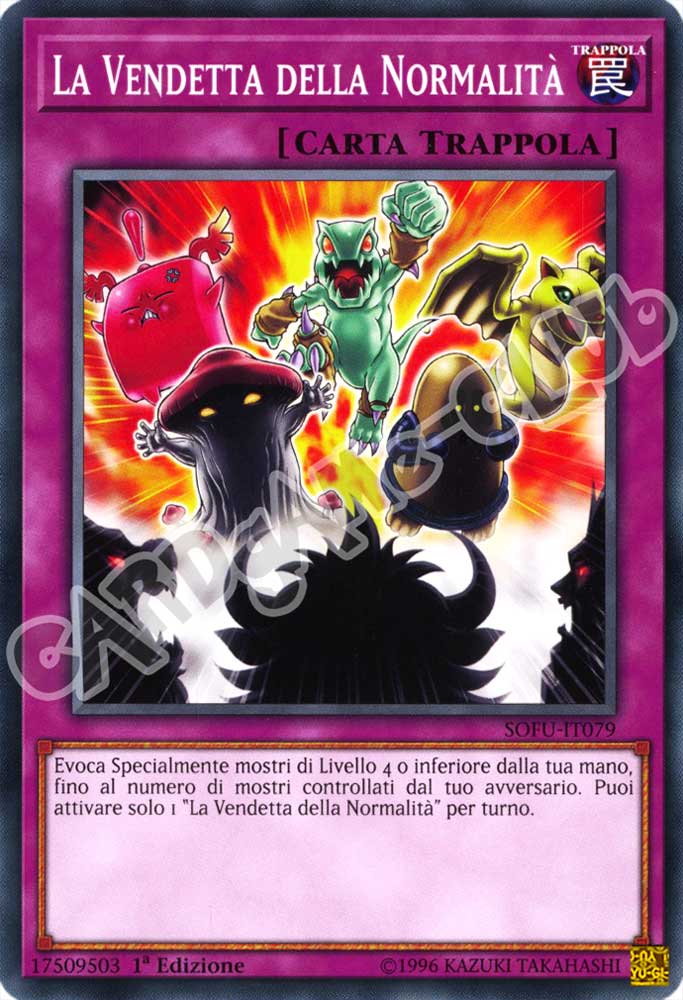 SOFU-IT079 La Vendetta della Normalita' comune 1a Edizione (IT) -NEAR MINT-
