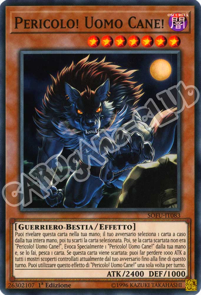 SOFU-IT083 Pericolo! Uomo Cane! super rara 1a Edizione (IT) -NEAR MINT-