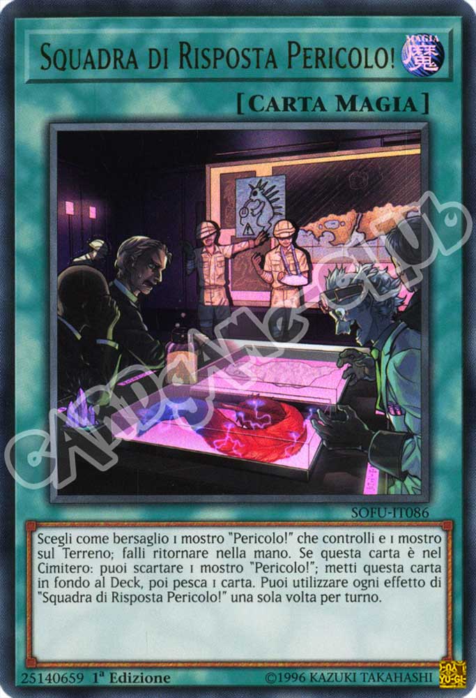 SOFU-IT086 Squadra di Risposta Pericolo! ultra rara 1a Edizione (IT) -NEAR MINT-