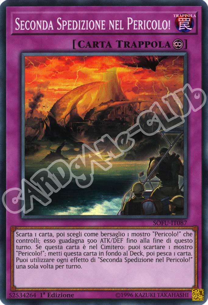SOFU-IT087 Seconda Spedizione del Pericolo! super rara 1a Edizione (IT) -NEAR MINT-