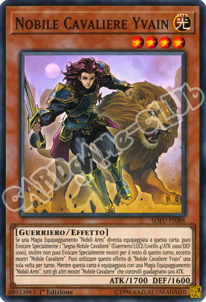 SOFU-IT088 Nobile Cavaliere Yvain super rara 1a Edizione (IT) -NEAR MINT-