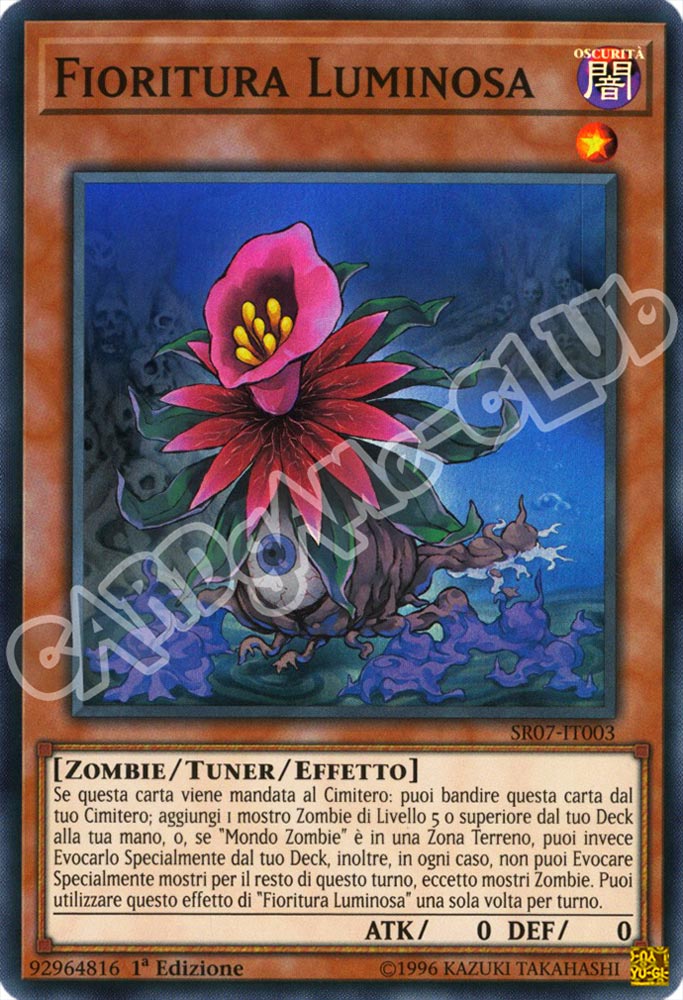 SR07-IT003 Fioritura Luminosa super rara 1a Edizione (IT) -NEAR MINT-