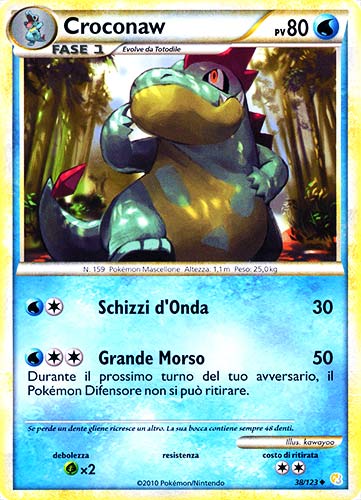 038 / 123 Croconaw non comune (IT) -NEAR MINT-